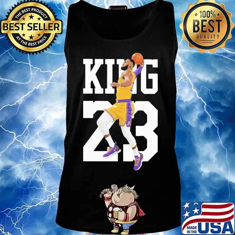 Los angeles lakers 23 lebron james king s Tank top
