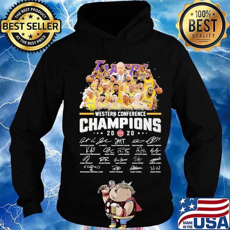 Los angeles western conference champions signatures s Hoodie