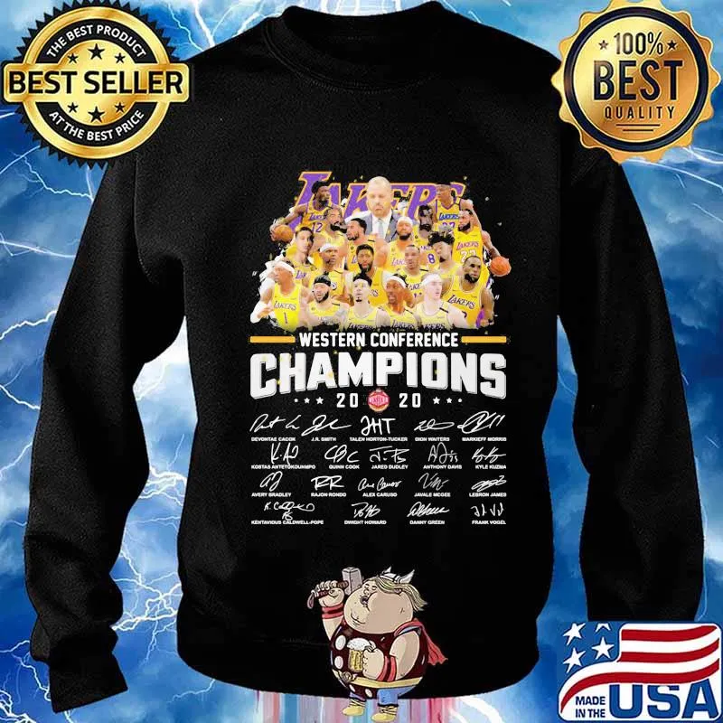 Los angeles western conference champions signatures s Sweater