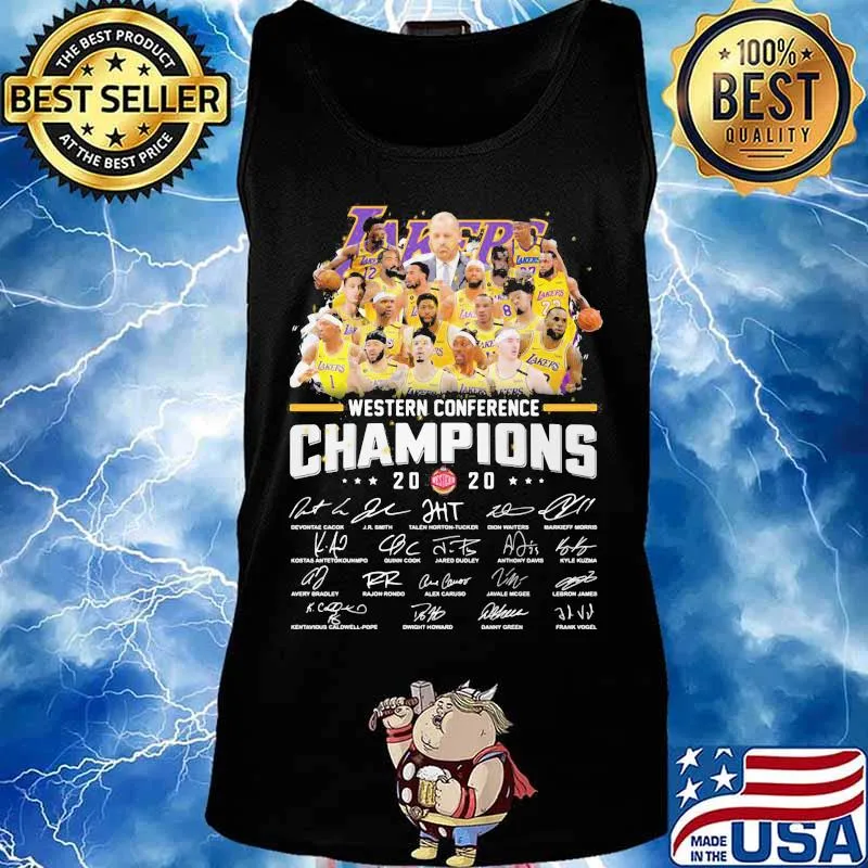 Los angeles western conference champions signatures s Tank top