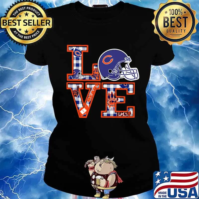 Love chicago bears football s Ladies tee