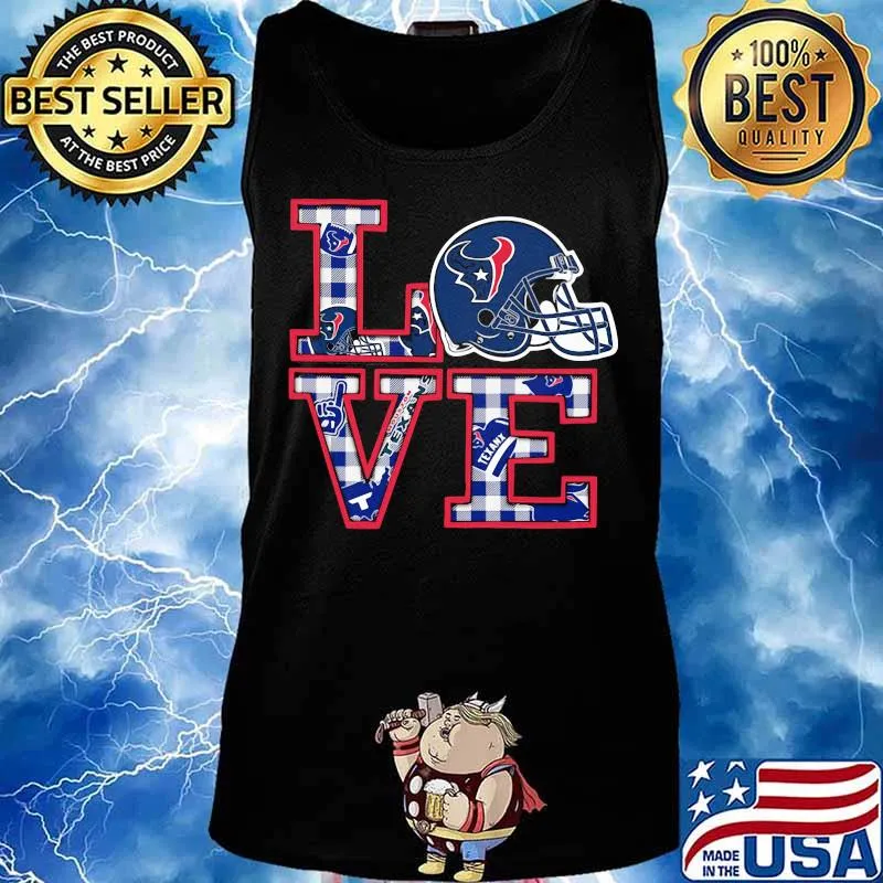 Love houston texas football america s Tank top