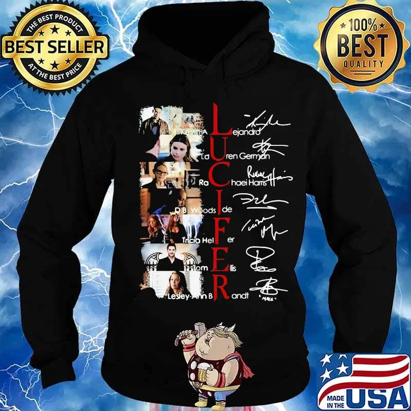 Lucifer movie characters signatures s Hoodie