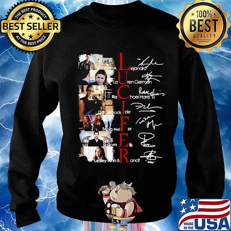 Lucifer movie characters signatures s Sweater