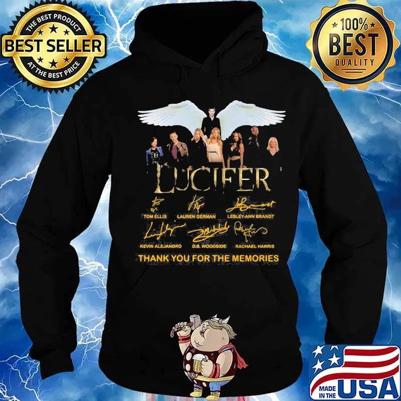 Lucifer thank for the memories signatures s Hoodie