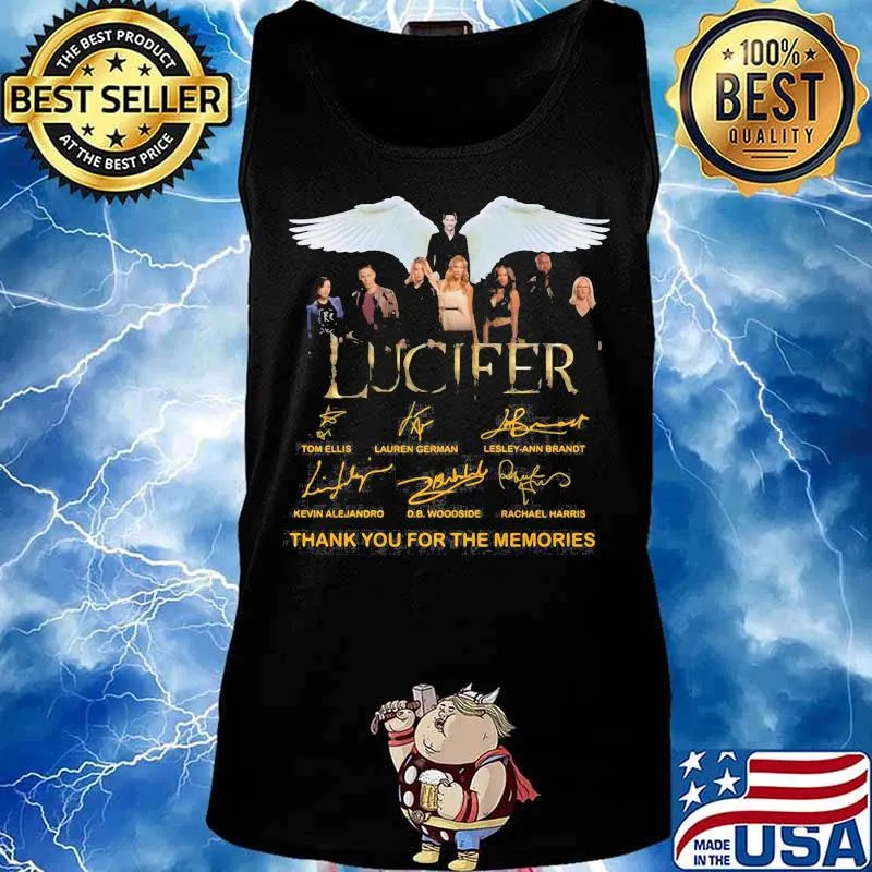 Lucifer thank for the memories signatures s Tank top