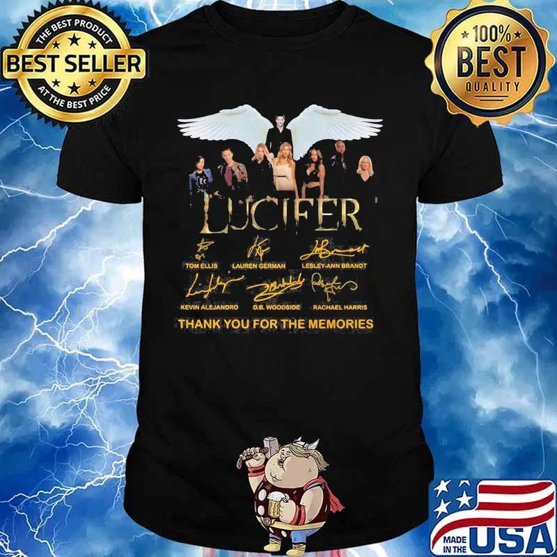 Lucifer thank for the memories signatures shirt