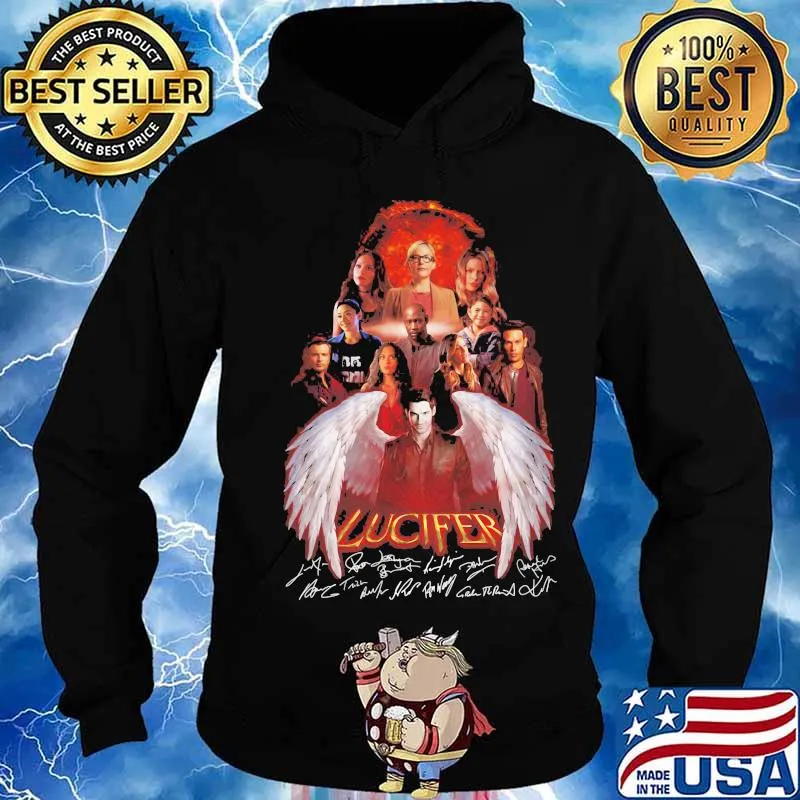 Lucifer wings characters signatures s Hoodie