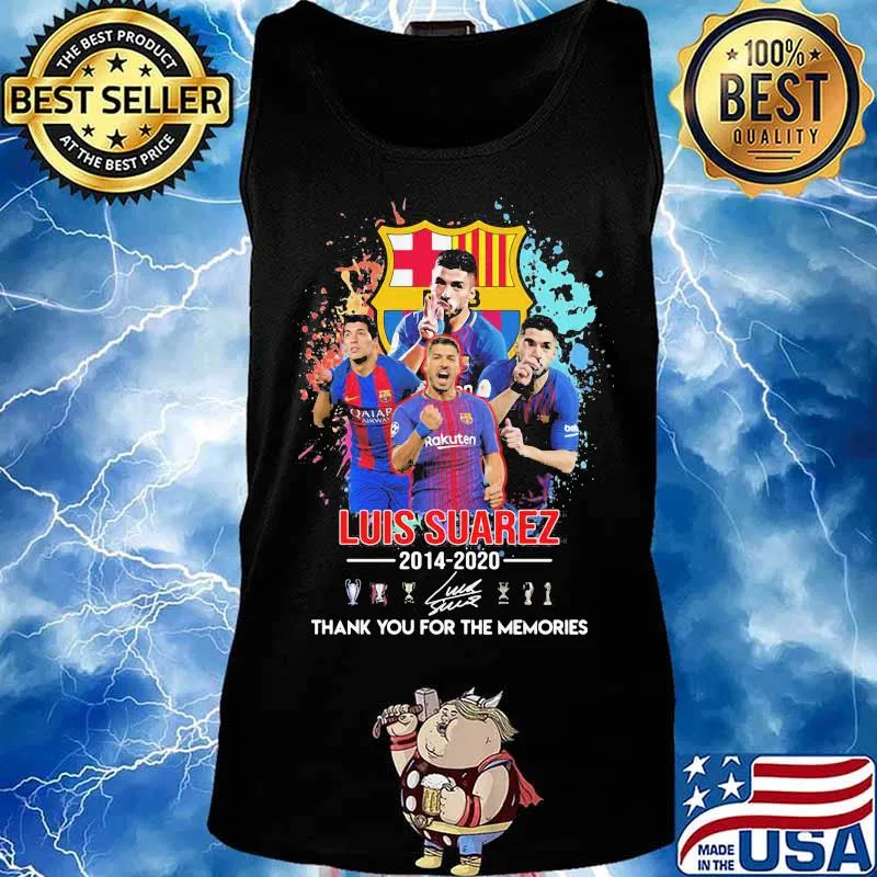 Luis suarez 2014 2020 thank you for the memories signature s Tank top