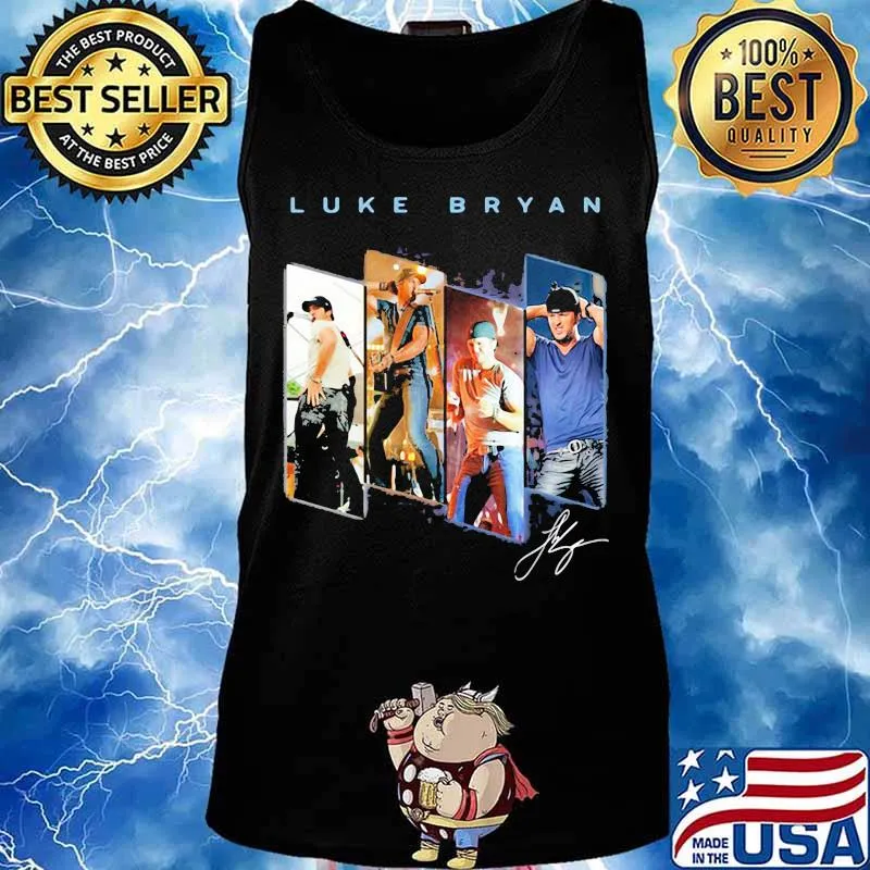 Luke bryan singer signature vintage s Tank top