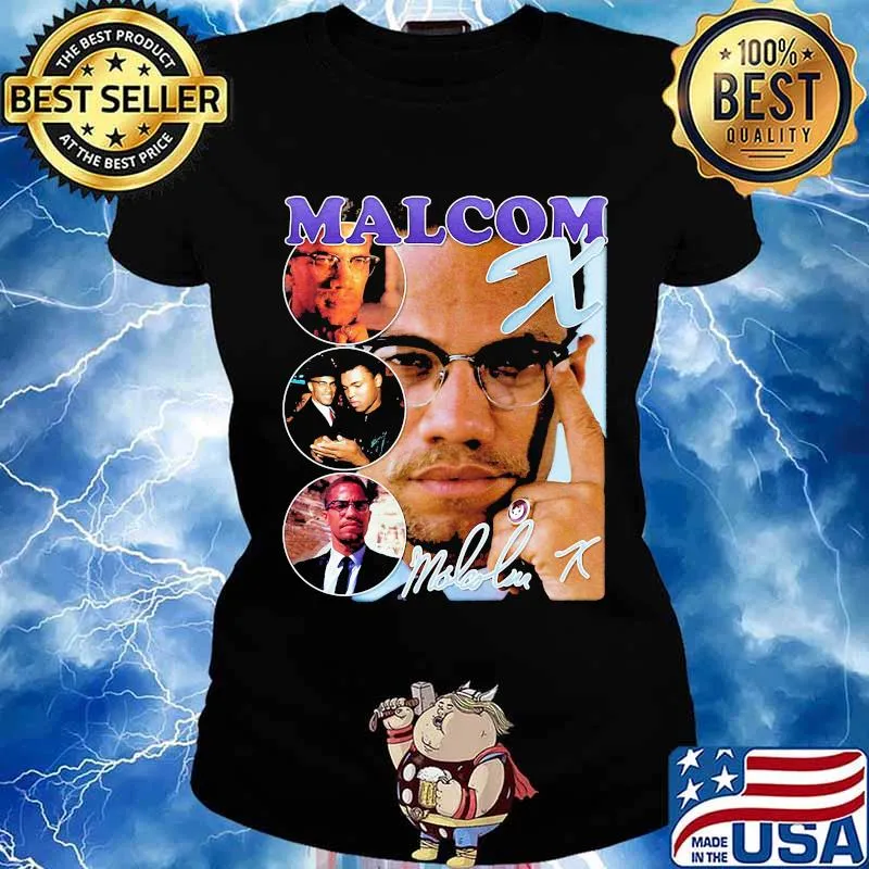 Malcolm x actor signature s Ladies tee