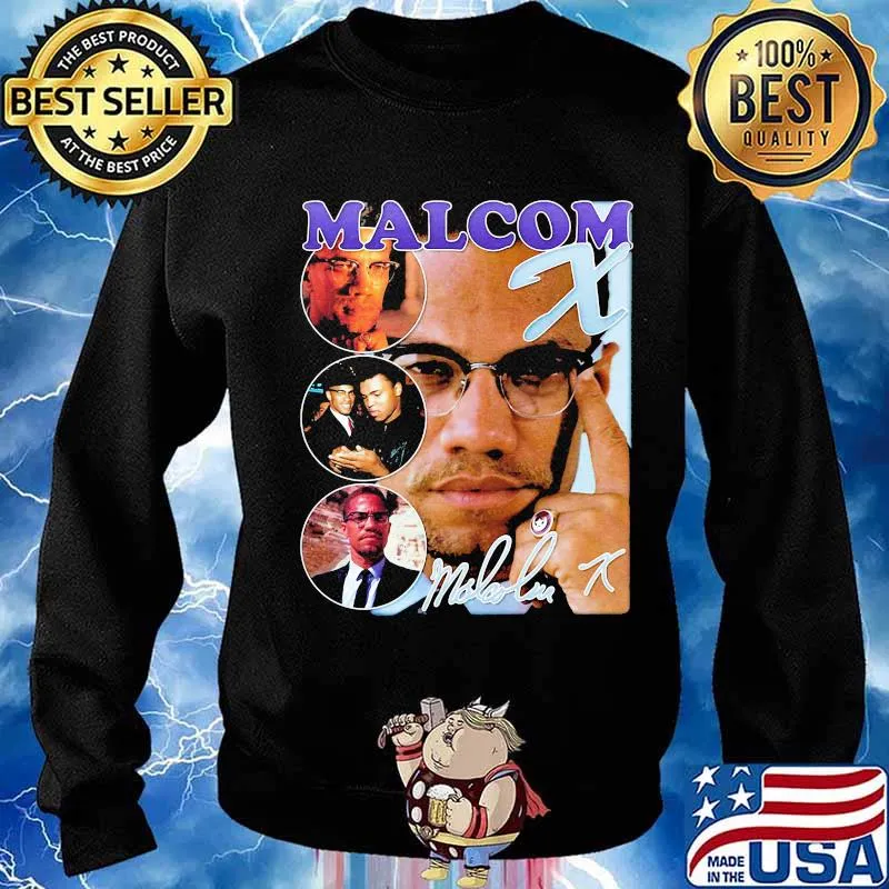 Malcolm x actor signature s Sweater