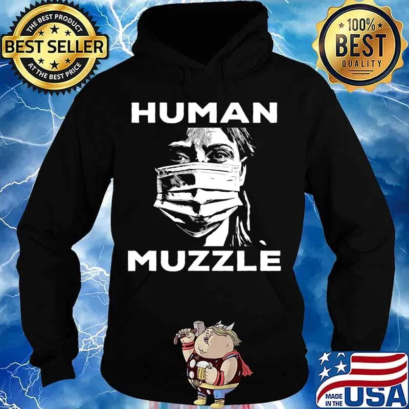 Masks Human Muzzles Anti Lockdown No Mask Protest Conspiracy T-Shirt Hoodie