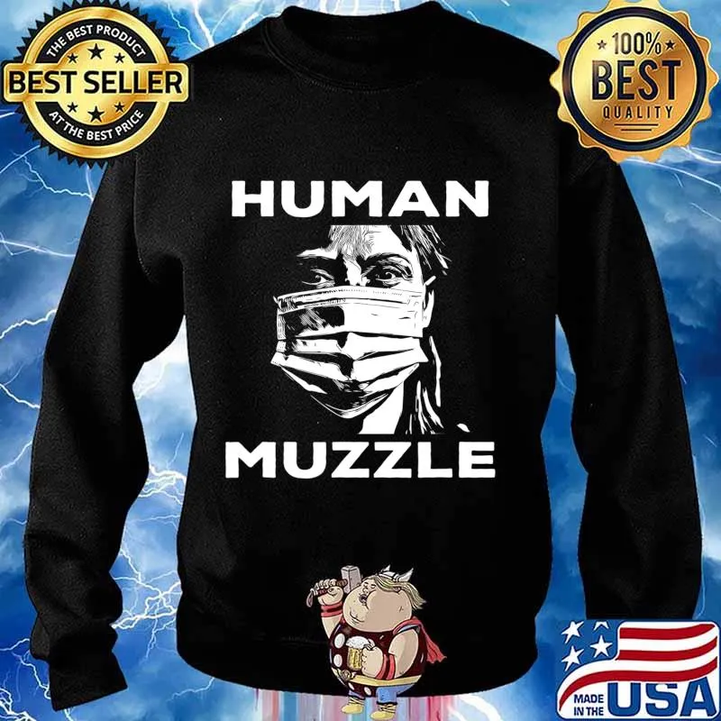 Masks Human Muzzles Anti Lockdown No Mask Protest Conspiracy T-Shirt Sweater