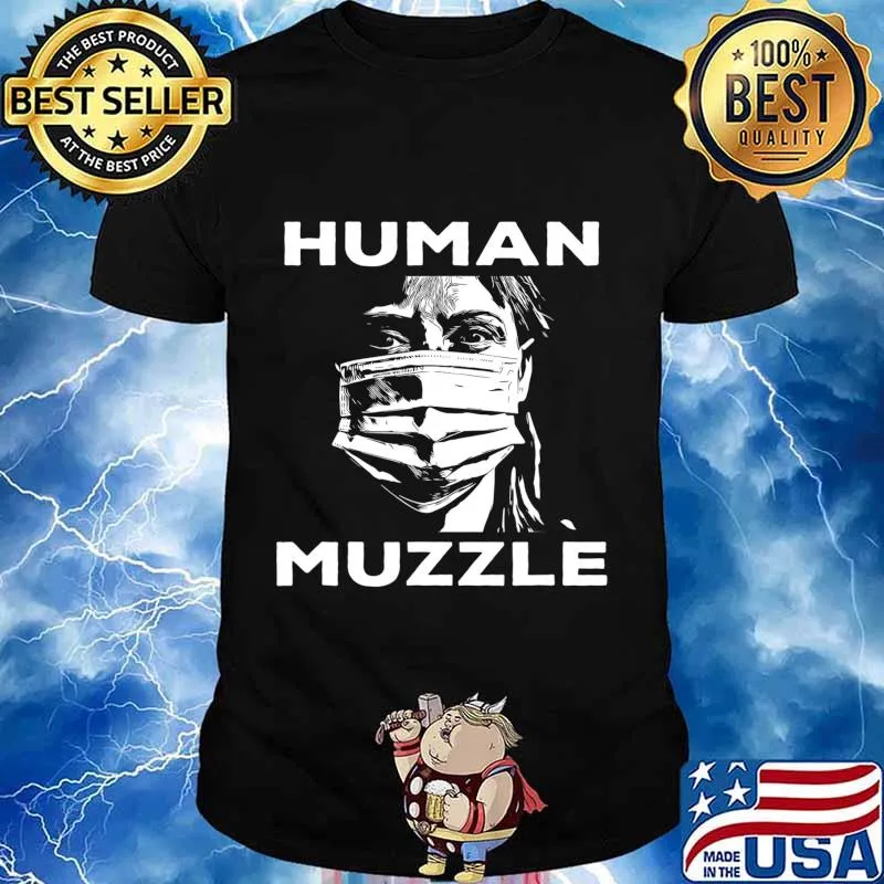 Masks Human Muzzles Anti Lockdown No Mask Protest Conspiracy T-Shirt