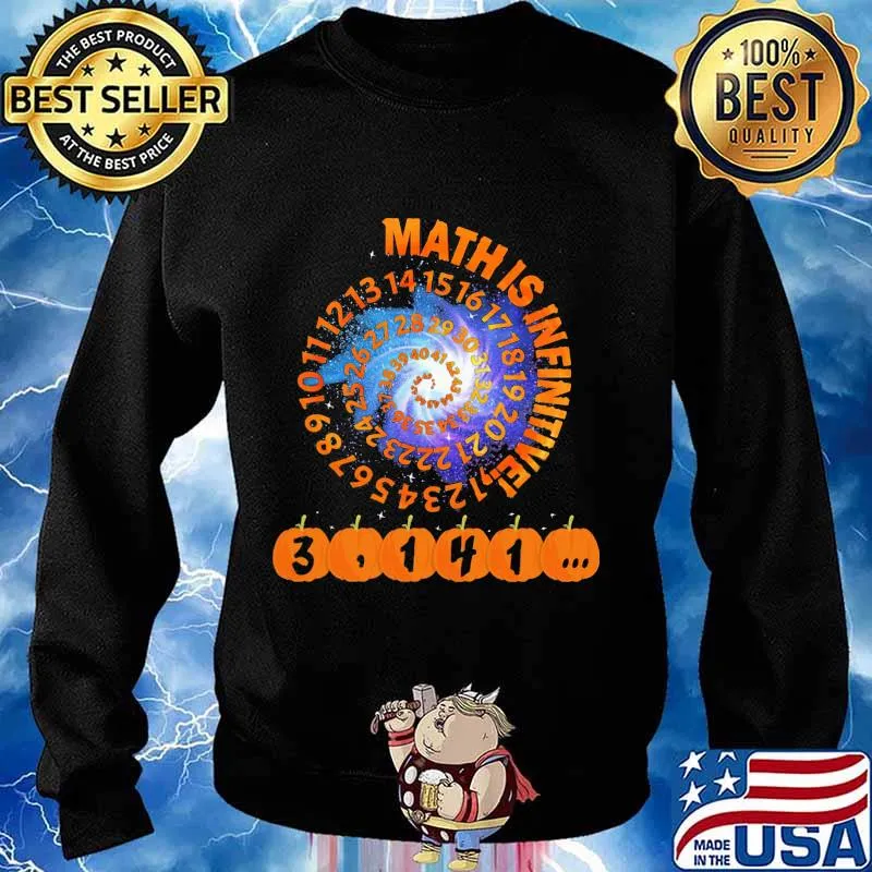 Math is infinitive 3,14 number halloween school s Sweater