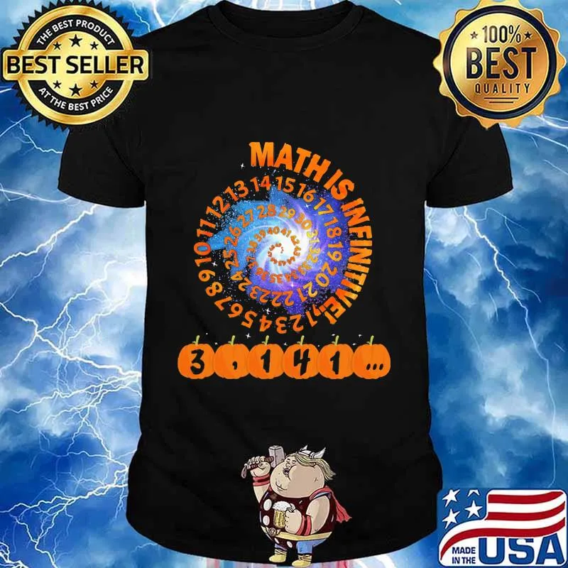 Math is infinitive 3,14 number halloween school shirt