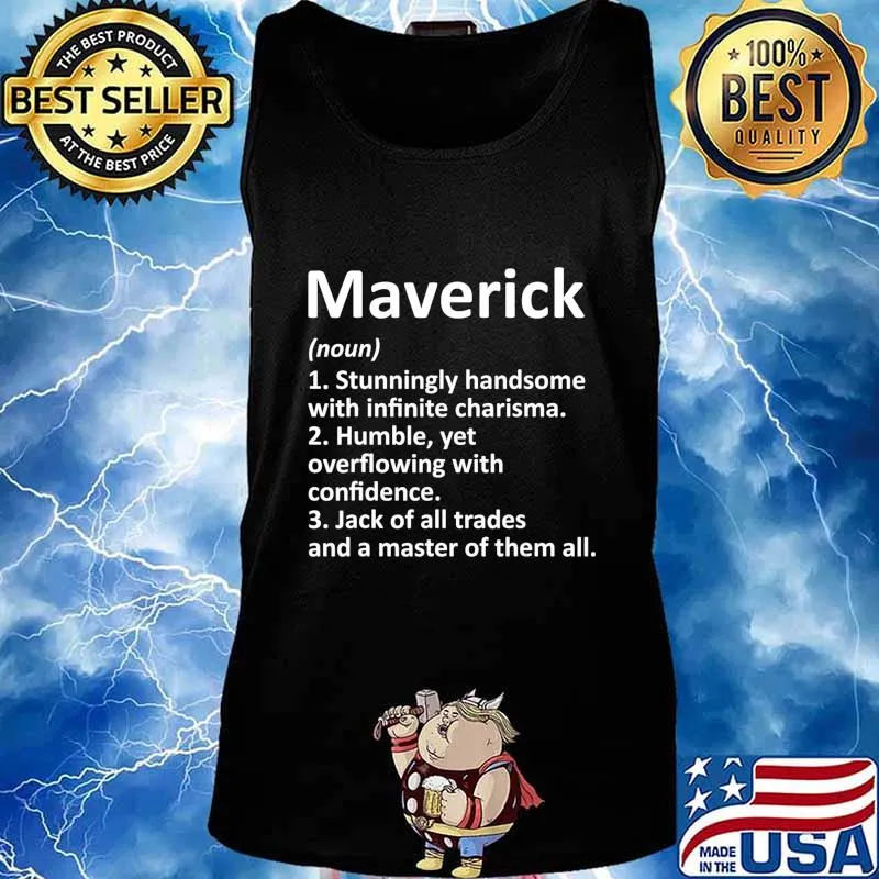 MAVERICK Definition Personalized Name Funny Birthday Gift T-Shirt Tank top
