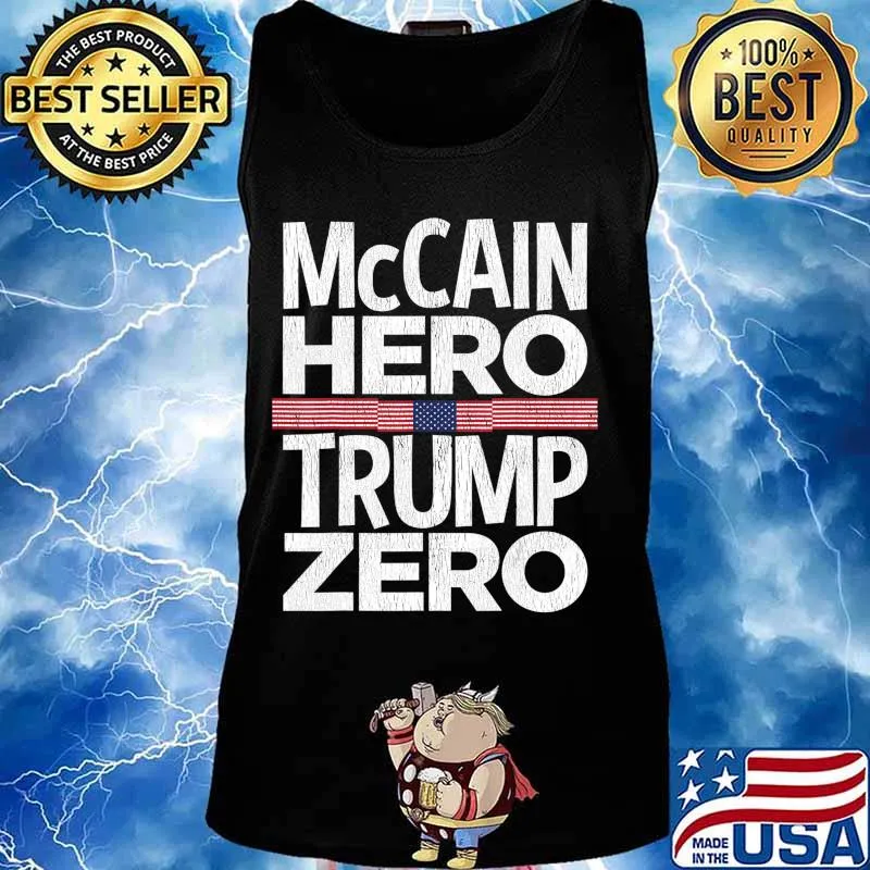 McCain Hero - Trump Zero Veterans Are Not Suckers Or Losers T-Shirt Tank top