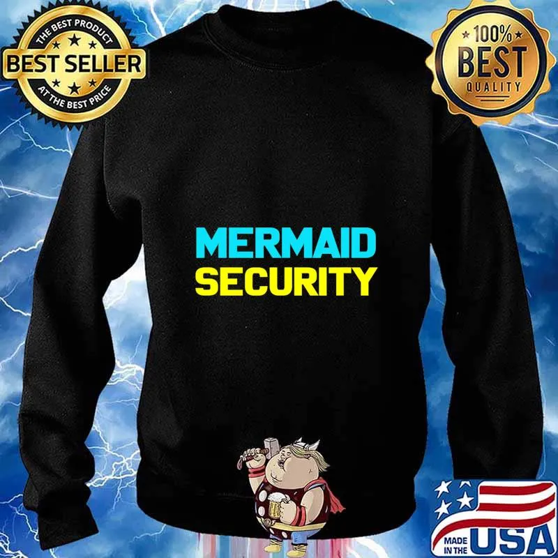 Mermaid Halloween Costume Shirt Mermaid Security T-Shirt Sweater