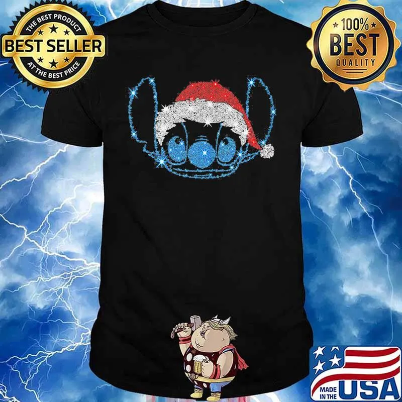 Merry christmas stitch diamond shirt
