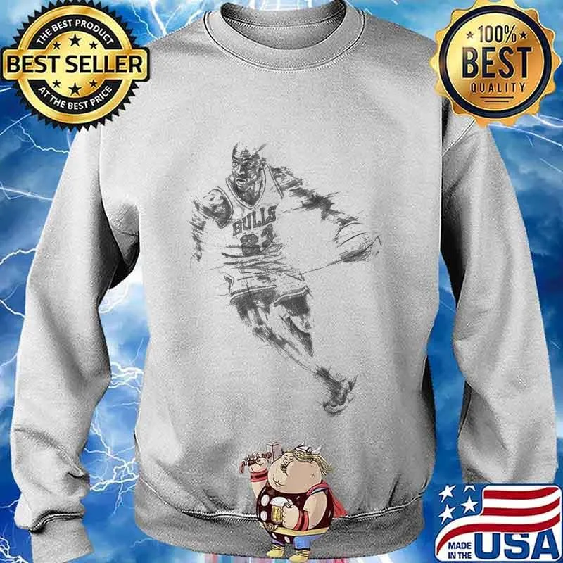 Michael jordan playing basketball chicago bulls art s Sweater