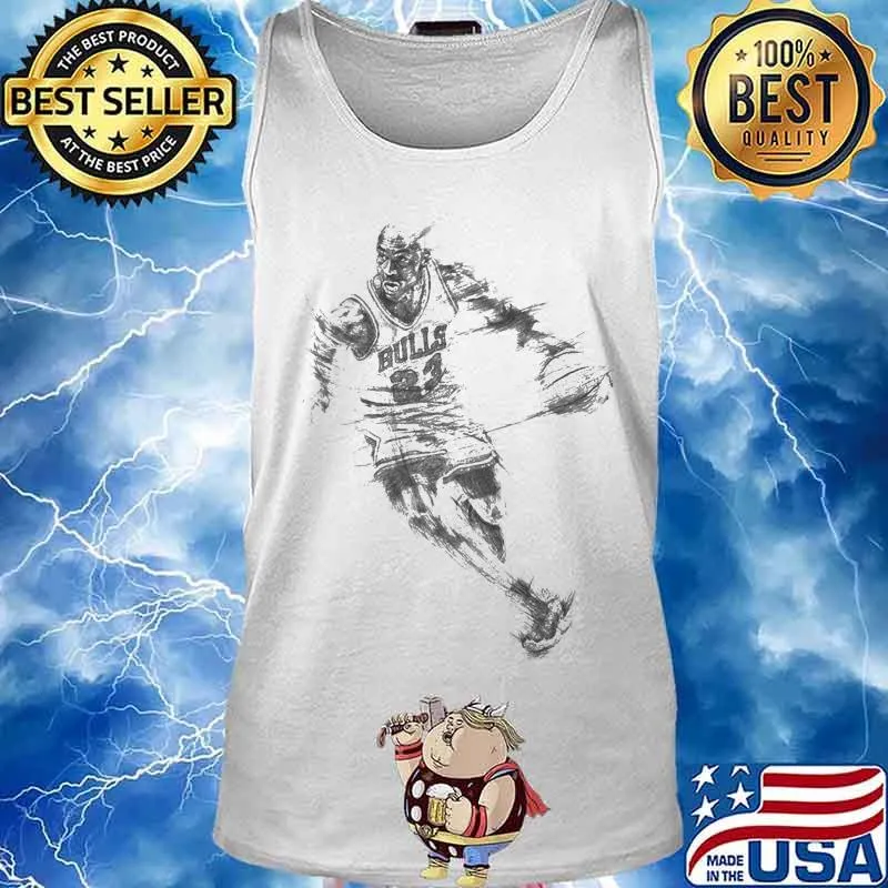 Michael jordan playing basketball chicago bulls art s Tank top