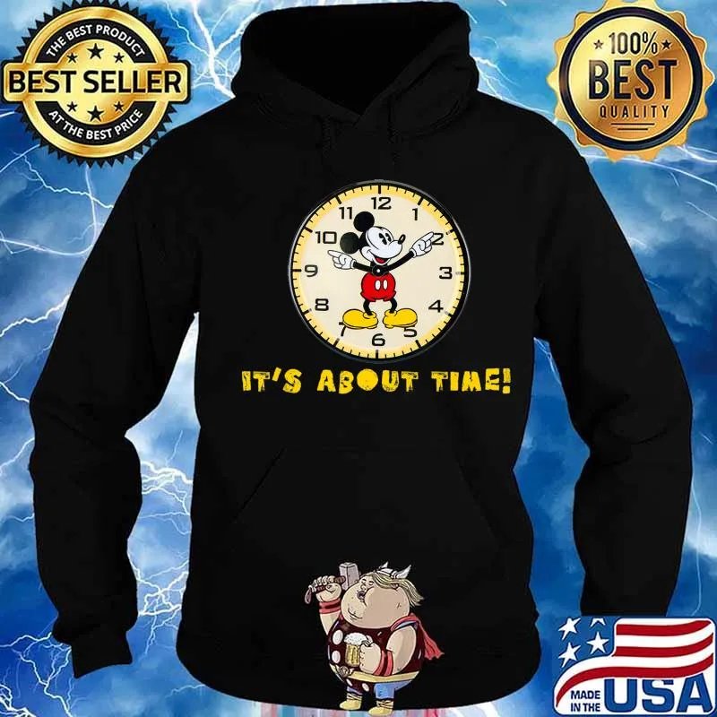 Mickey It's About Time T-Shirt Hoodie