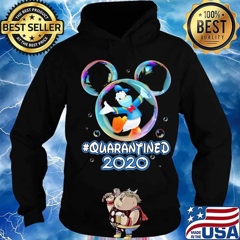 Mickey mouse donald duck wear mask quarantined 2020 s Hoodie