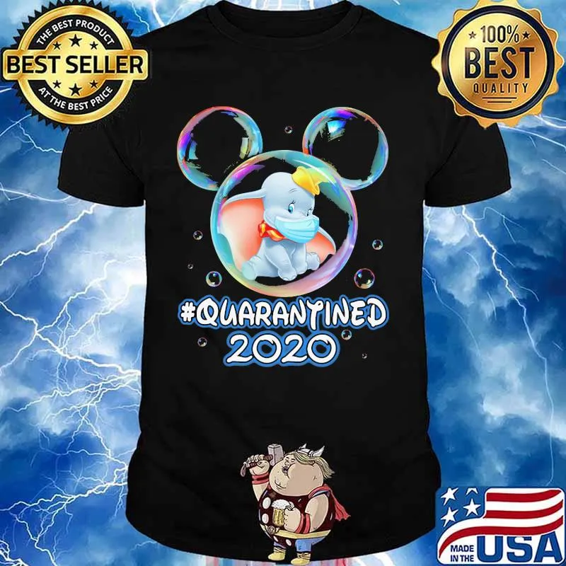 Mickey mouse dumbo wear mask quarantined 2020 shirt