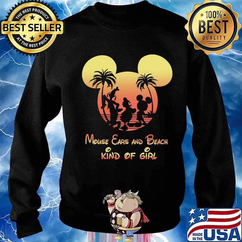 Mickey mouse ears and beach kind of girl s Sweater