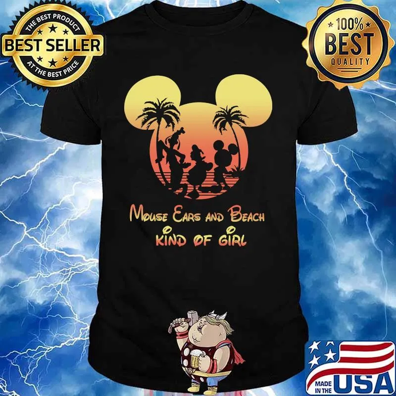 Mickey mouse ears and beach kind of girl shirt