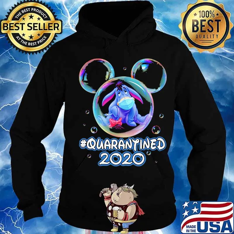 Mickey mouse eeyore wear mask quarantined 2020 s Hoodie