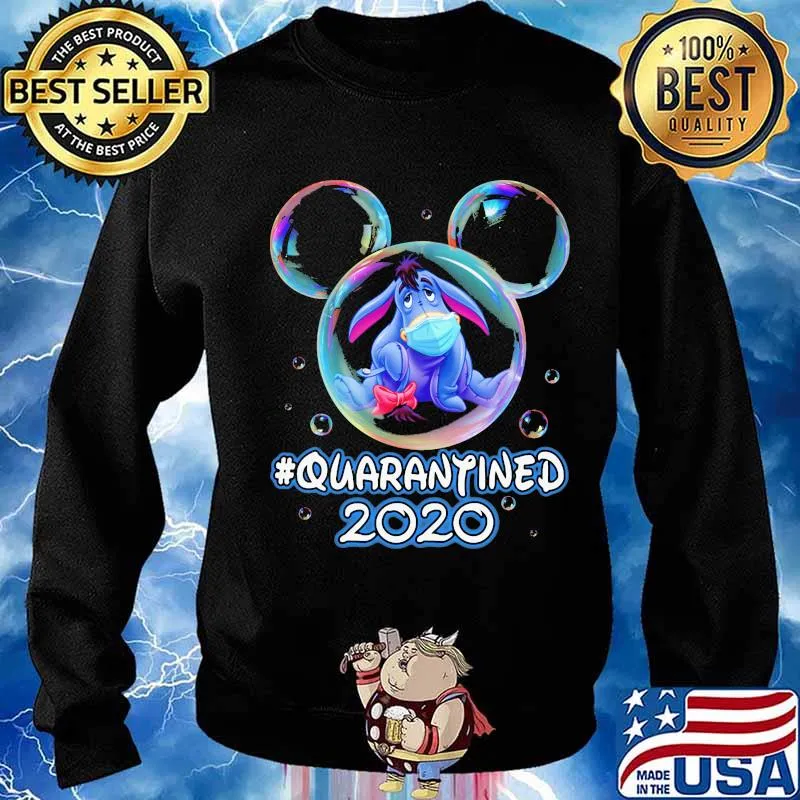 Mickey mouse eeyore wear mask quarantined 2020 s Sweater