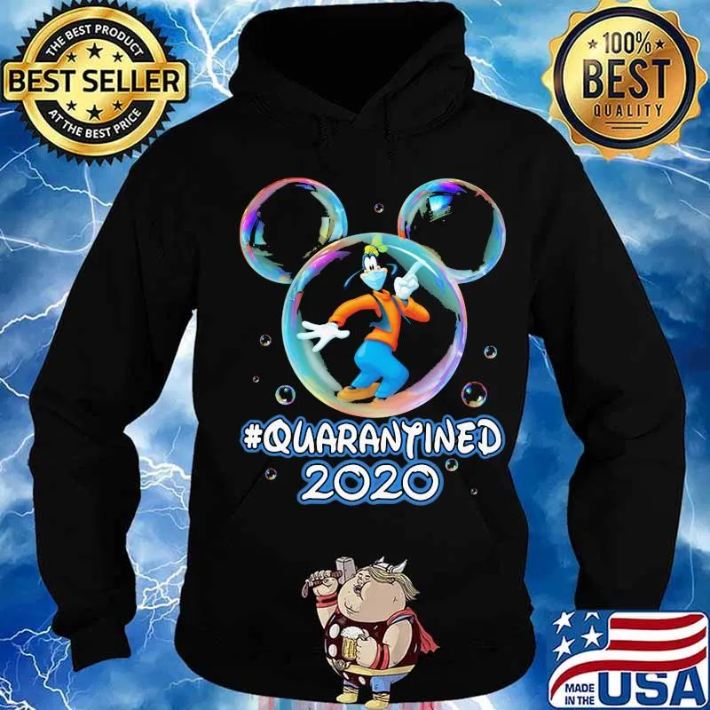 Mickey mouse goofy wear mask quarantined 2020 s Hoodie