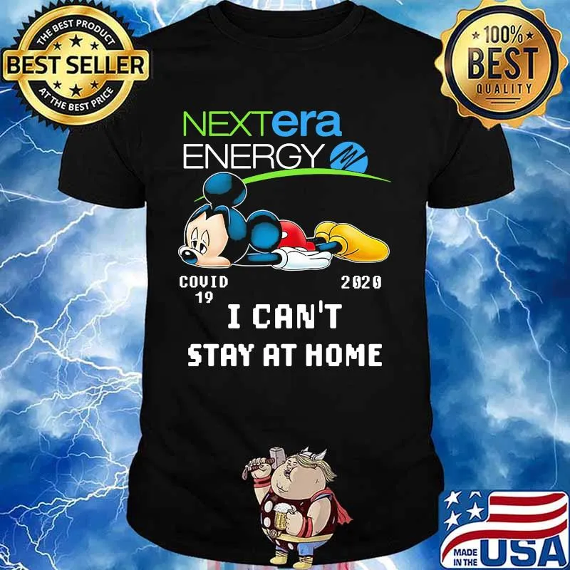 Mickey mouse nextera energy i can't stay at home covid-19 2020 shirt
