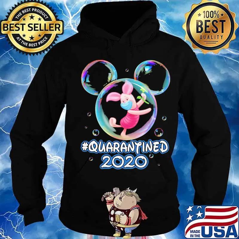 Mickey mouse piglet wear mask quarantined 2020 s Hoodie