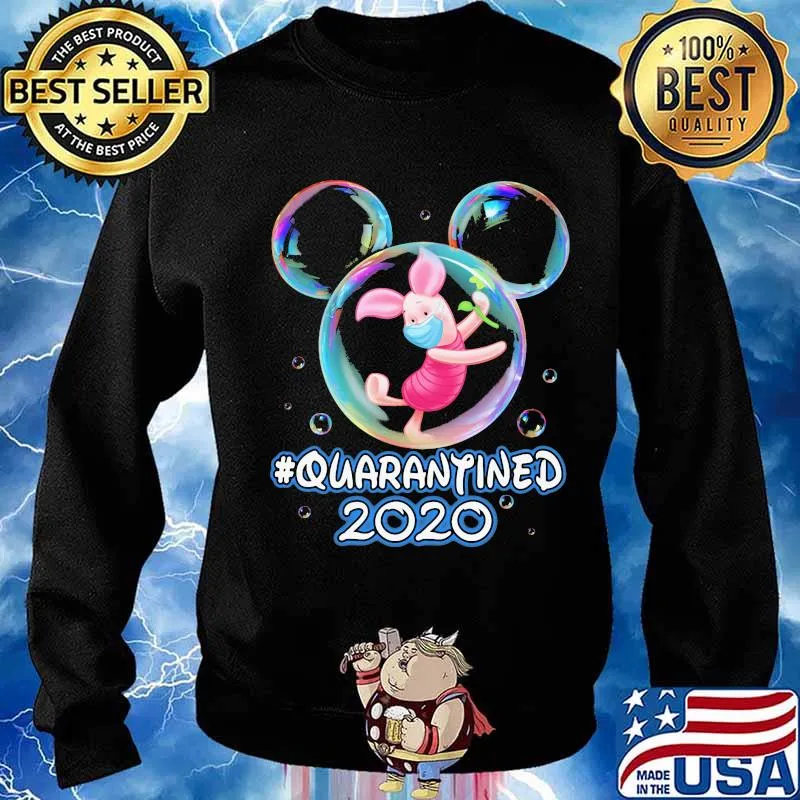 Mickey mouse piglet wear mask quarantined 2020 s Sweater