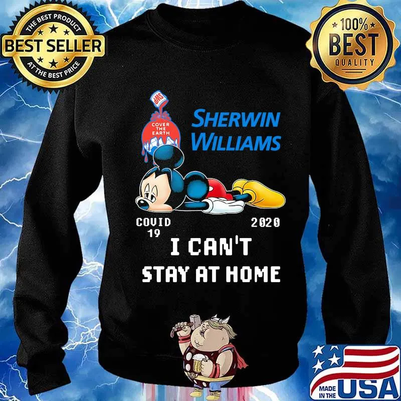 Mickey mouse sherwin williams i can't stay at home covid-19 2020 s Sweater