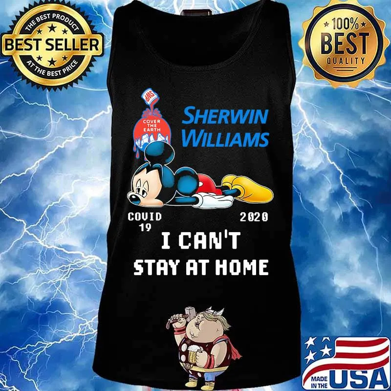 Mickey mouse sherwin williams i can't stay at home covid-19 2020 s Tank top