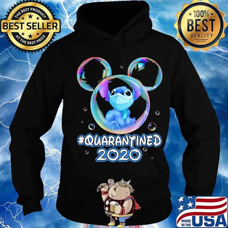 Mickey mouse stitch wear mask quarantined 2020 s Hoodie