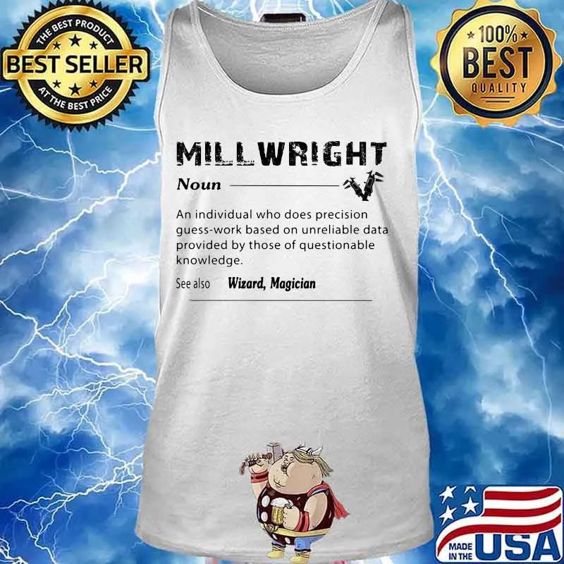 Millwright noun see also wizard magician s Tank top