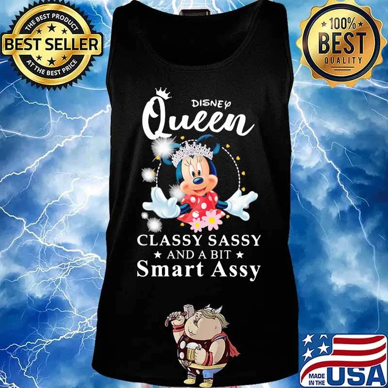 Minnie mouse disney queen classy sassy and a bit smart assy s Tank top