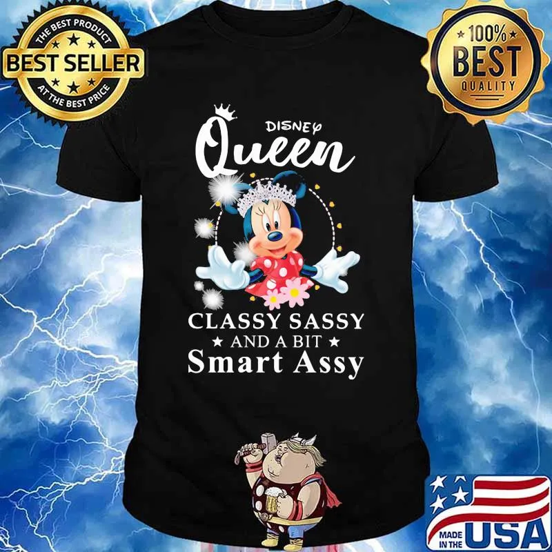Minnie mouse disney queen classy sassy and a bit smart assy shirt