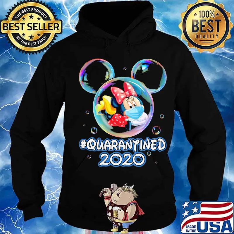 Minnie mouse wear mask quarantined 2020 s Hoodie