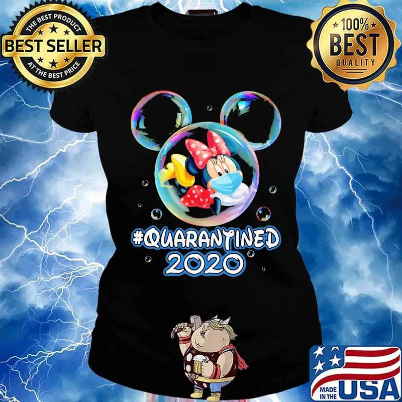 Minnie mouse wear mask quarantined 2020 s Ladies tee
