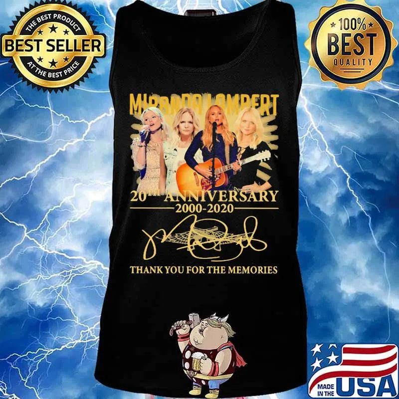 Miranda lambert 20th anniversary 2000 2020 thank for the memories signatures s Tank top