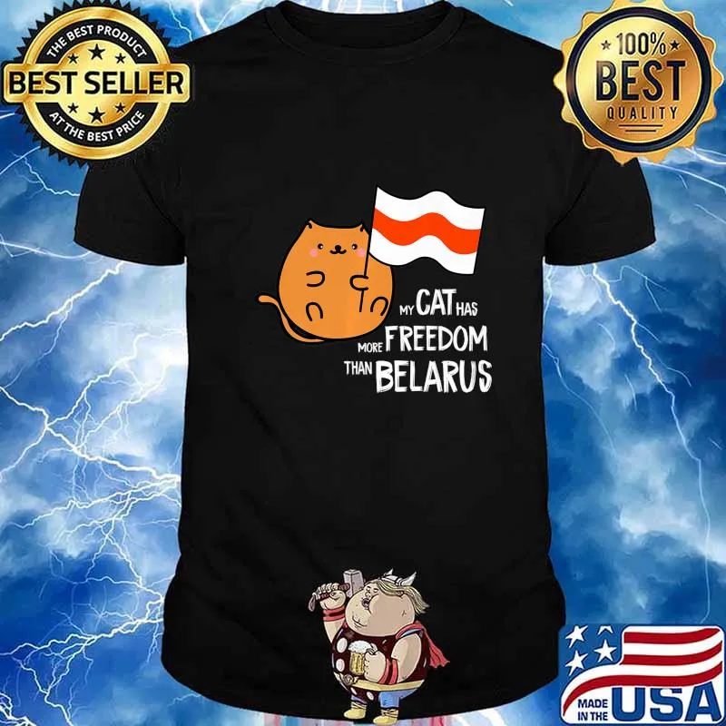 My Cat Has More Freedom Than Belarus 2020 Pogonya Protest Premium T-Shirt