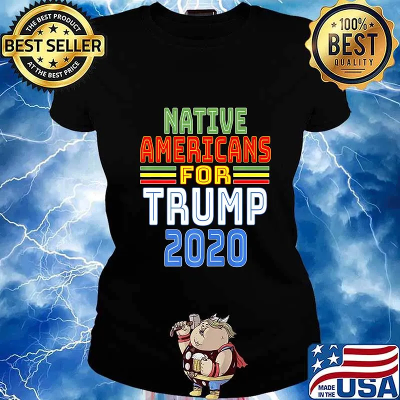 Native Americans For Trump 2020 Pro Trump Indigenous People Premium T-Shirt Ladies tee