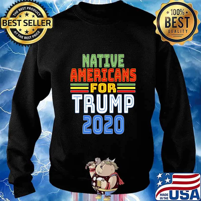 Native Americans For Trump 2020 Pro Trump Indigenous People Premium T-Shirt Sweater
